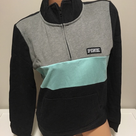 🆕VICTORIA’S SECRET PINK - PERFECT QUARTER ZIP - M - Picture 3 of 8